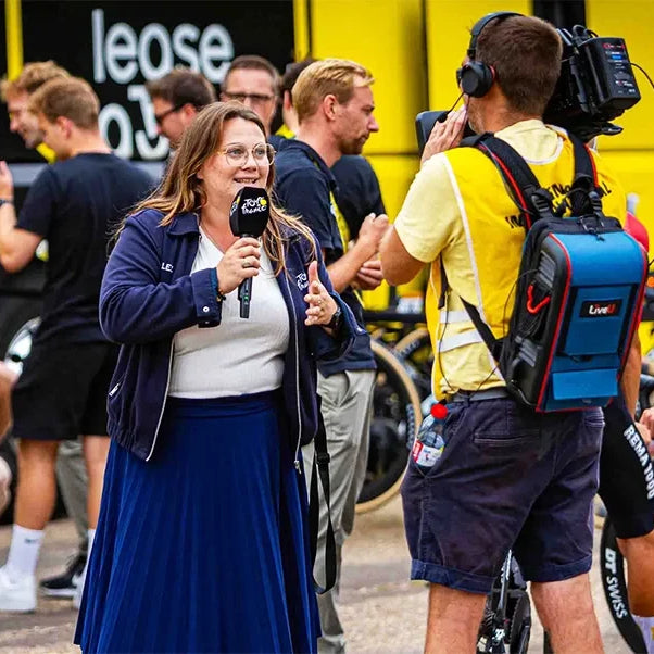 La mochila LU900Q de LiveU responde en el 99,9% de las necesidades de conectividad del Tour de Francia 2026