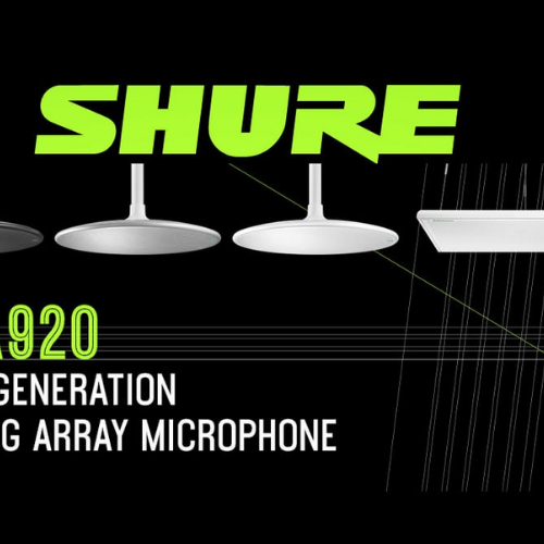 Shure MXA920 inicia una nueva generación de micrófonos de array de techo Atelsa