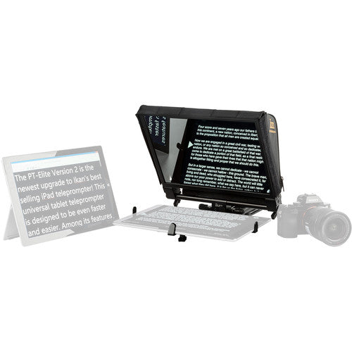 Teleprompter universal para tableta grande ikan Elite Pro con control remoto Ikan