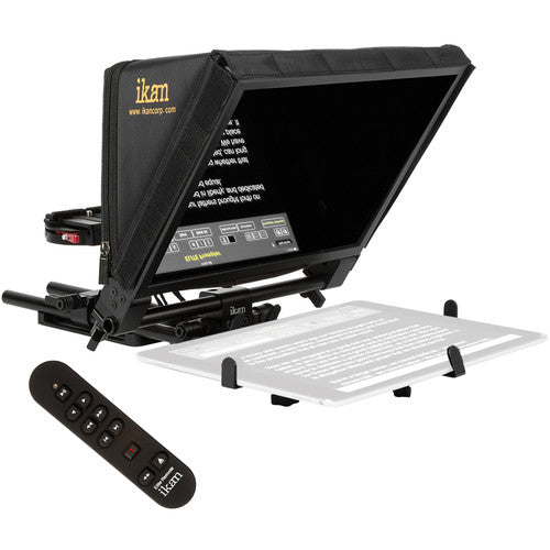 Teleprompter universal para tableta grande ikan Elite Pro con control remoto Ikan