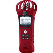 Grabadora portátil Zoom H1n de 2 entradas/2 pistas con micrófono X/Y integrado (rojo) Atelsa
