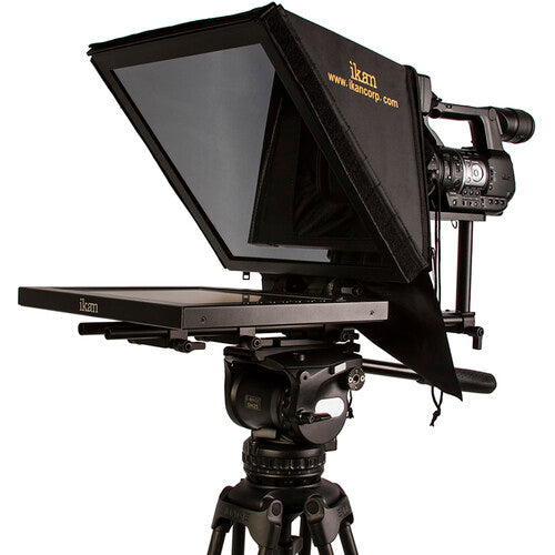 Sistema de entrevistas ikan P2P con teleprompters de 2 x 17 " Atelsa