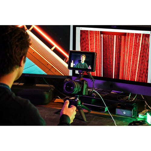 Pellicola Proteggi Schermo In Vetro Temperato Per Monitor Atomos Shinobi 5'' SDI 4K HDMI - 2 Pezzi Con Kit Pulizia