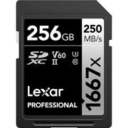Tarjeta de memoria profesional 1667x UHS-II SDXC de 256 GB Atelsa