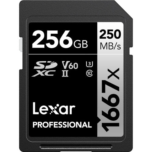 Tarjeta de memoria profesional 1667x UHS-II SDXC de 256 GB Atelsa