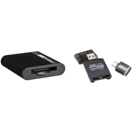 Lector de tarjetas Hoodman Steel CFexpress tipo B con lector de tarjetas SD/microSD UHS-II Atelsa