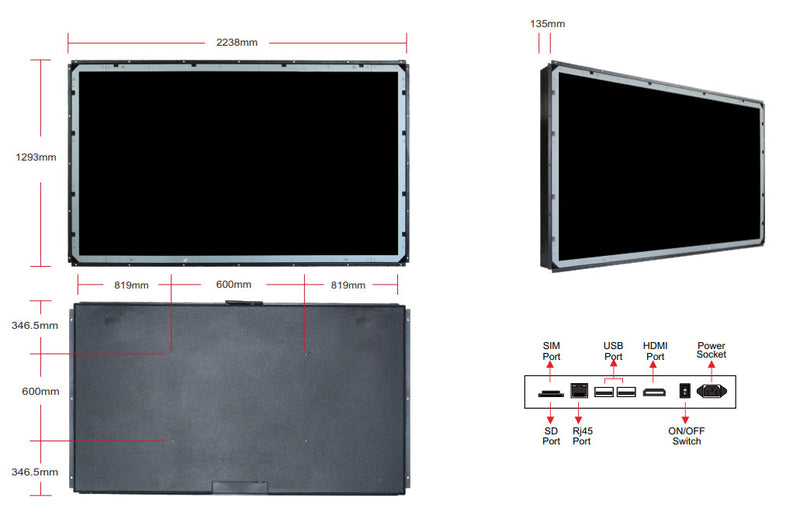 98" Android Network Digital Signage RCSTARS