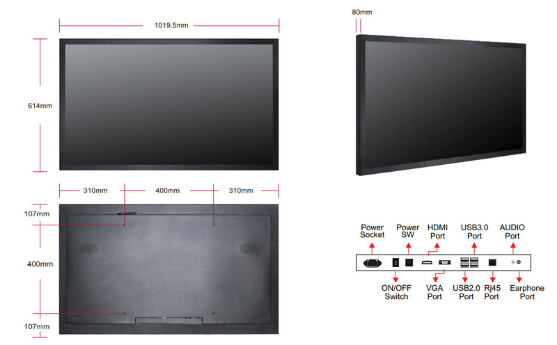 43" All In One Windows Display RCSTARS